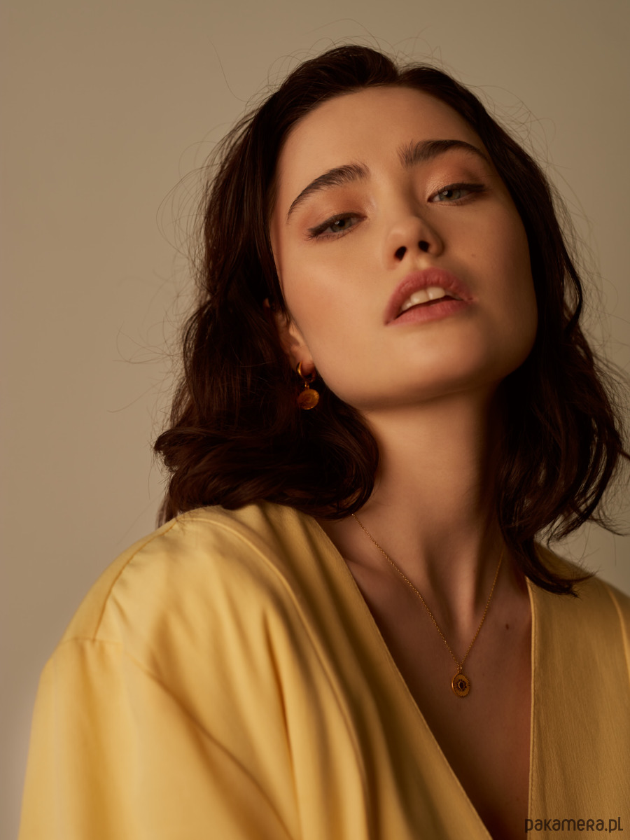 wisiory Daisy - Naszyjnik medalion- Stokrotka 5