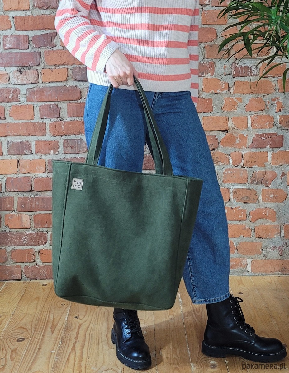torby na ramię Lazy bag Bukka zielona vegan oversize 5