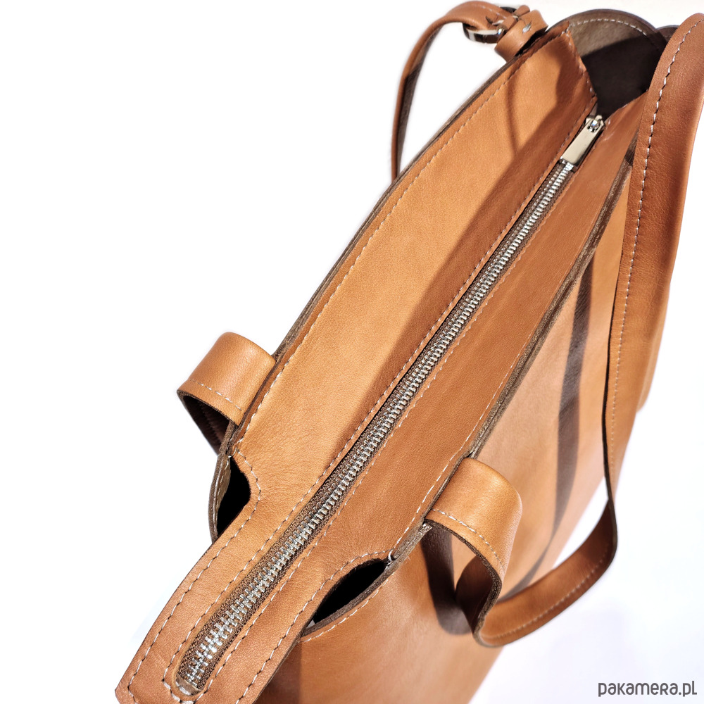 torby na ramię Shopper Japandi skórzana torba na ramię 4