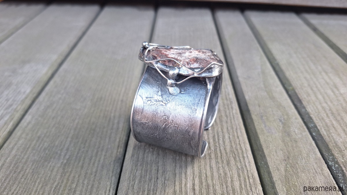 bransoletki wire wrapping Szalony agat - bransoletka regulowana 3