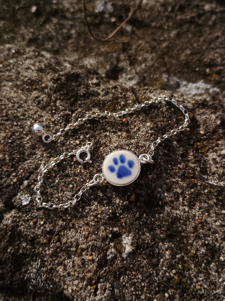 bransoletki ceramiczne Bransoletka Bolesławiec łapka 3