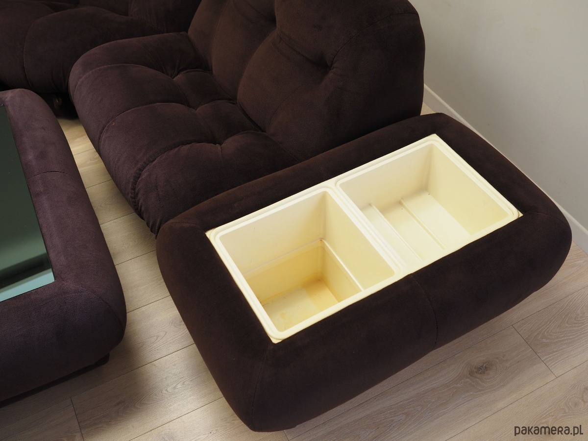 sofy i szezlongi Komplet wypoczynkowy, włoski design, lata 70,  Rino Maturi, Mimo Padova 1