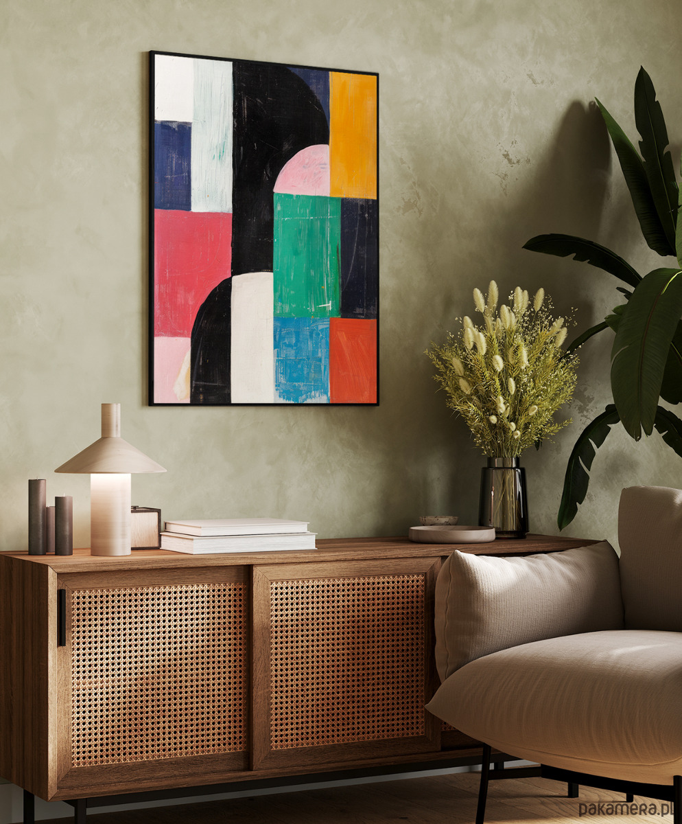 plakaty Plakat Abstrakcja malarska elegancka 2