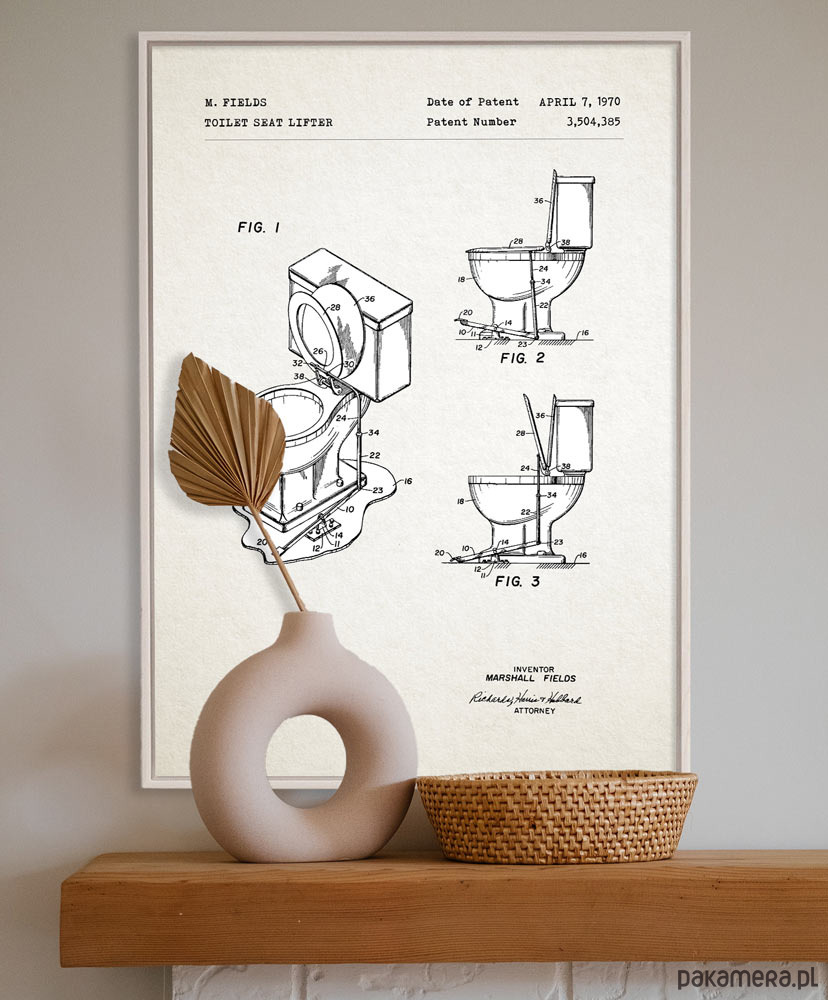 plakaty Toaleta - plakat 50x70 cm 1