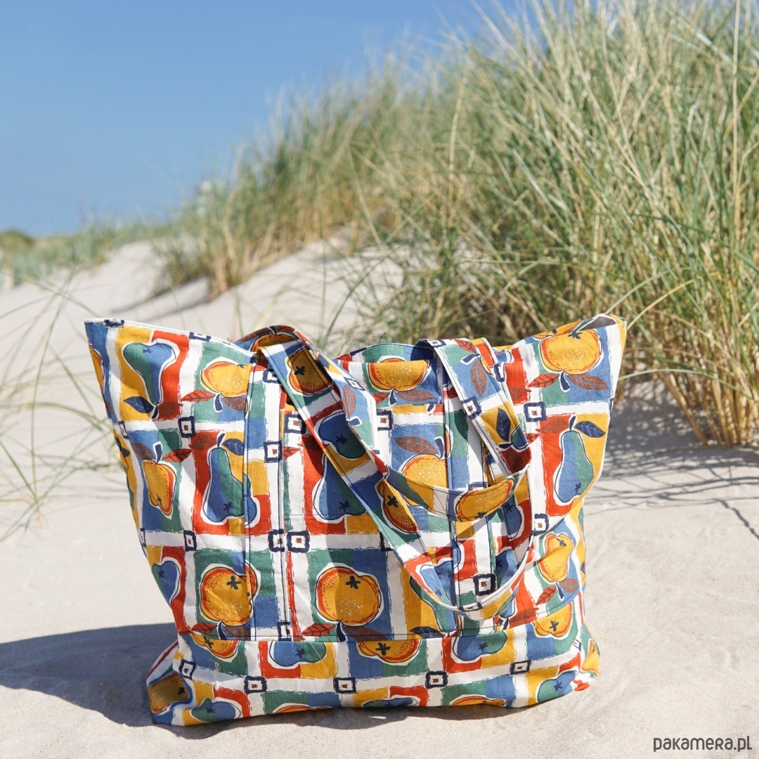 torby na ramię Płócienna torba shopper w gruszki L 1