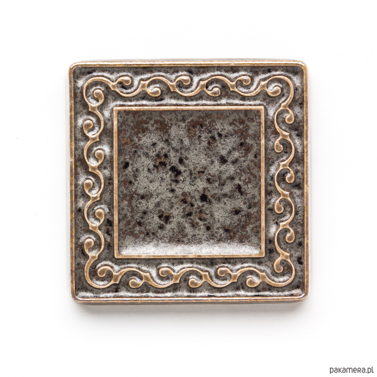 kafle i panele Kafle VIVACE 5cm x 5cm - złoto-brązowe ceramiczne kafelki ręcznie robione 2