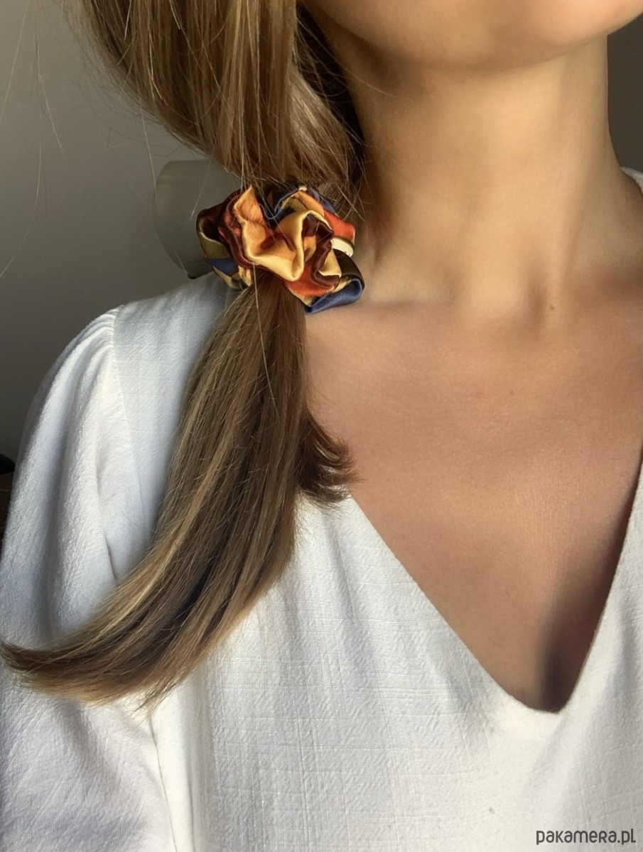 gumki do włosów Jedwabna scrunchie Marie 3