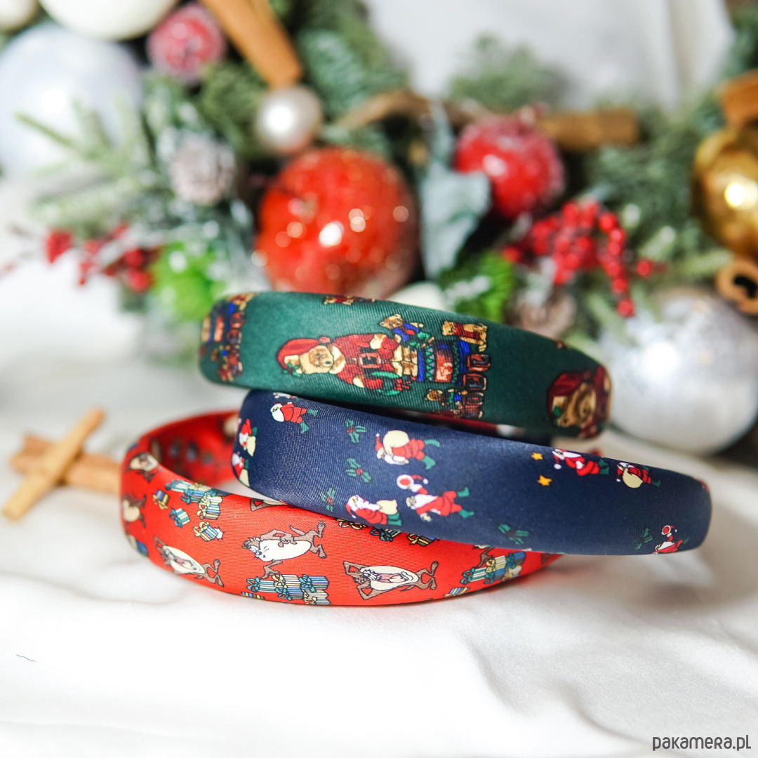 opaski do włosów Opaska z jedwabnego krawata diabeł tasmański 1