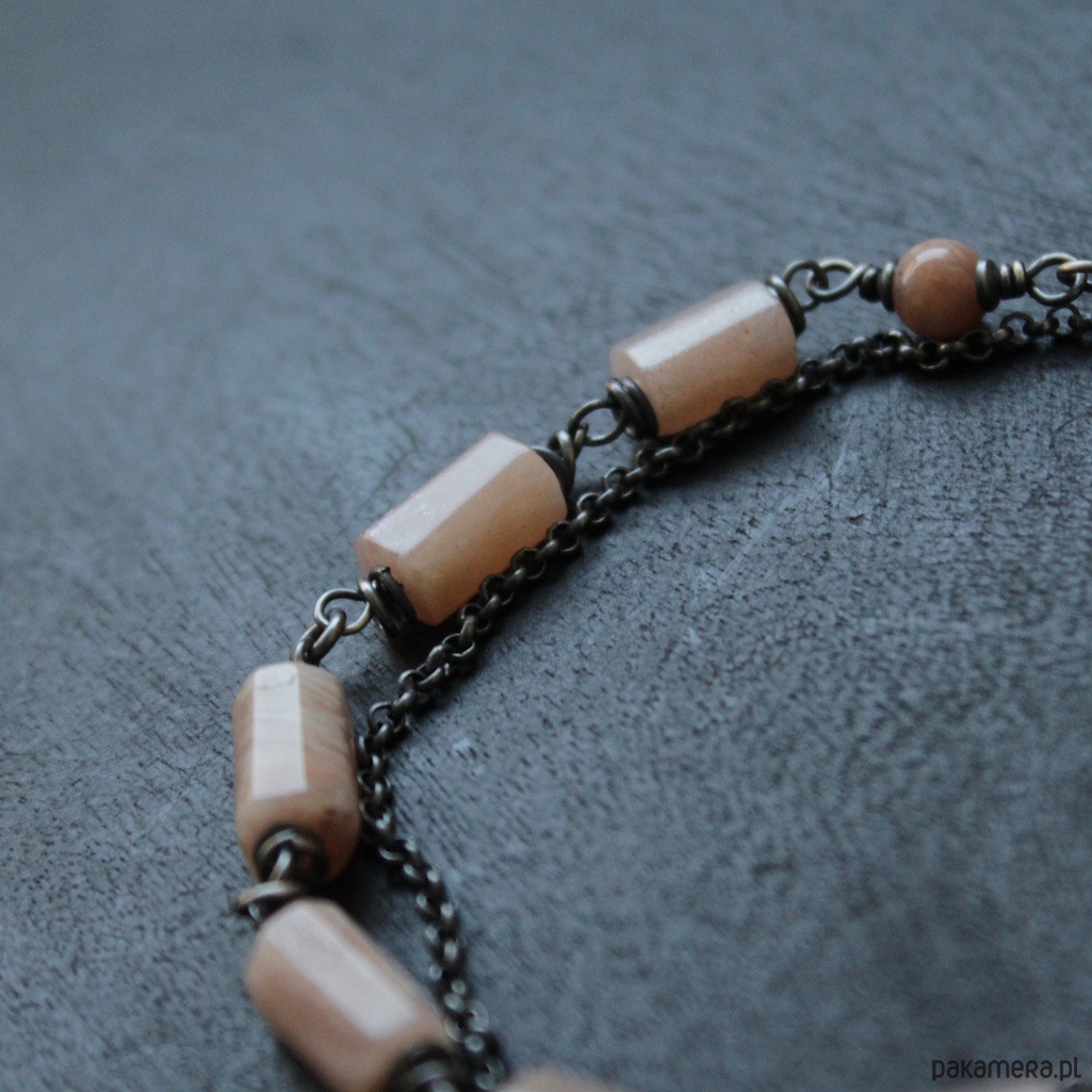 bransoletki z kamieni naturalnych Bransoletka nude z kamieniem słonecznym 4