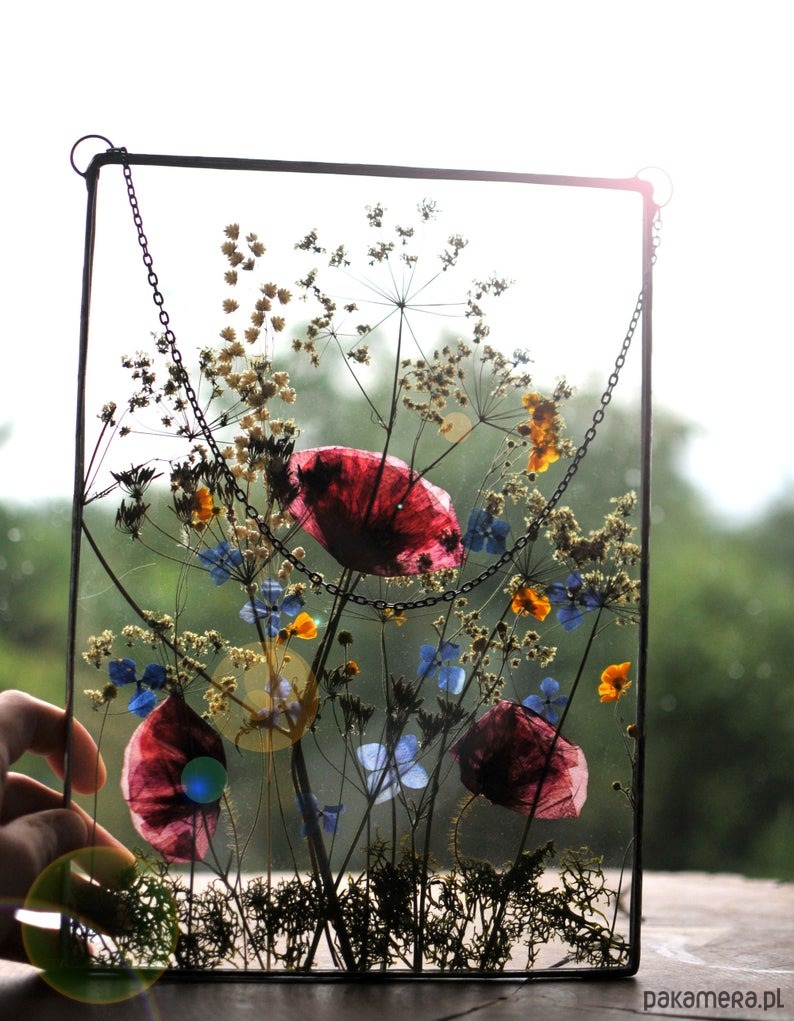 Ozdoby na ścianę Dekor Sierpniowe Kwiaty, prezent na rocznicę. 3