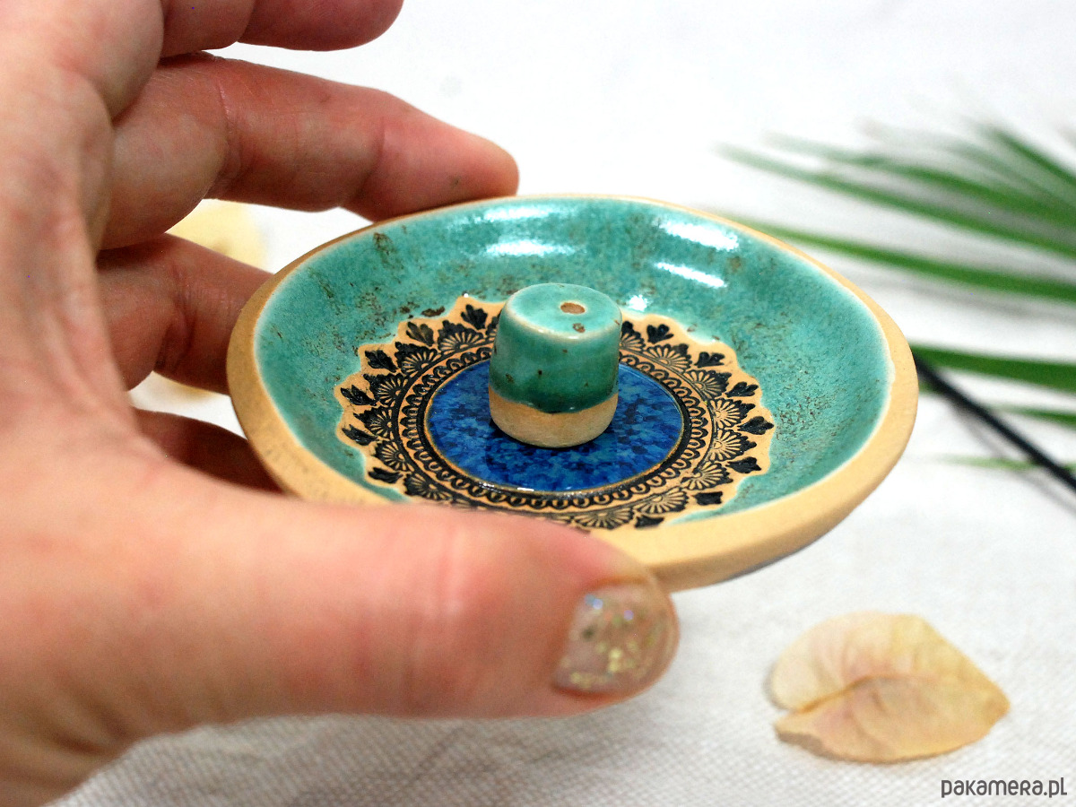 Podstawki pod kadzidełka Ceramiczna podstawka na kadzidło, świeczkę, biżuterię 5