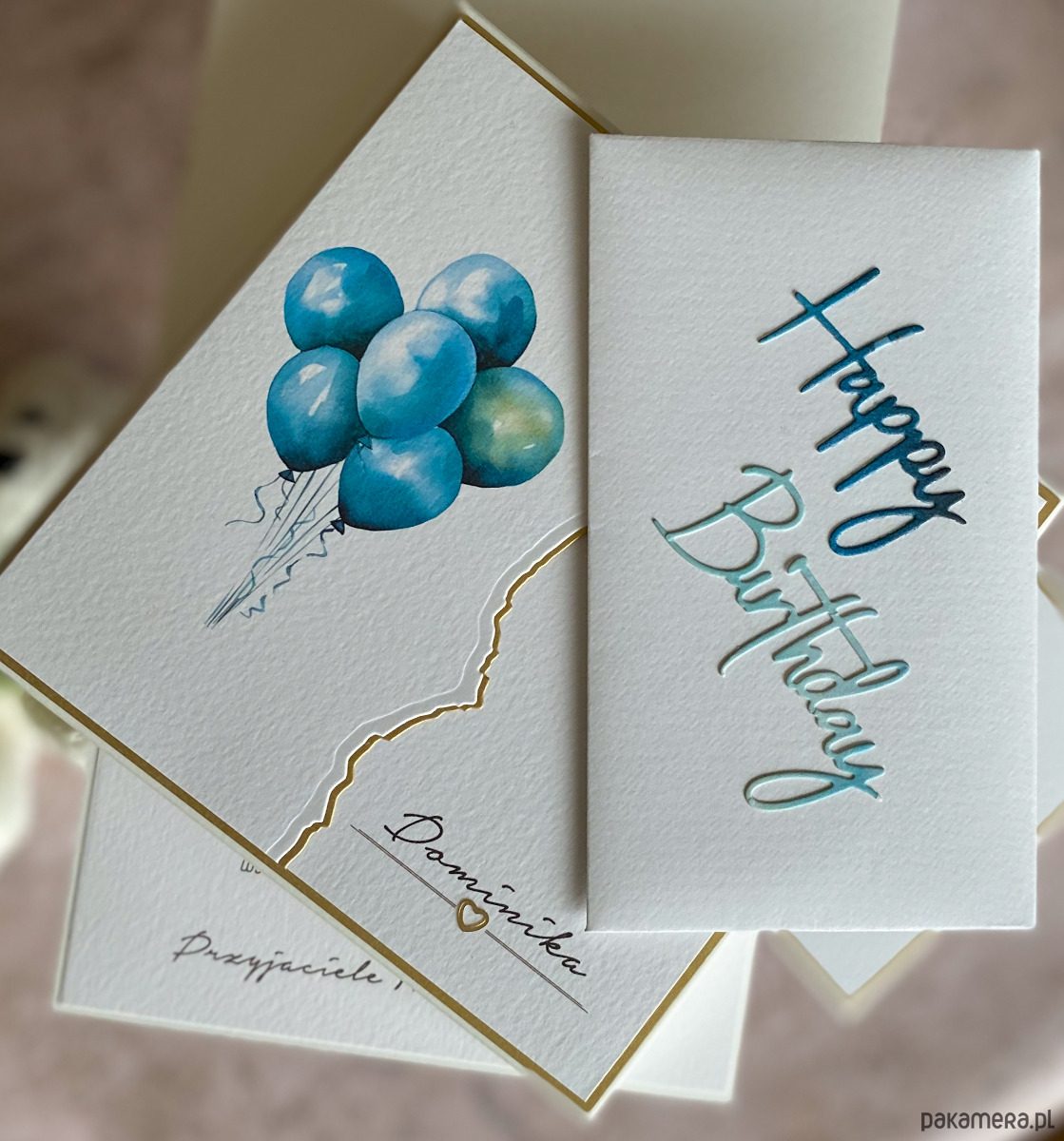 kartki scrapbooking Kartka na 30 urodziny z pudełkiem i kopertą, BH 31 4