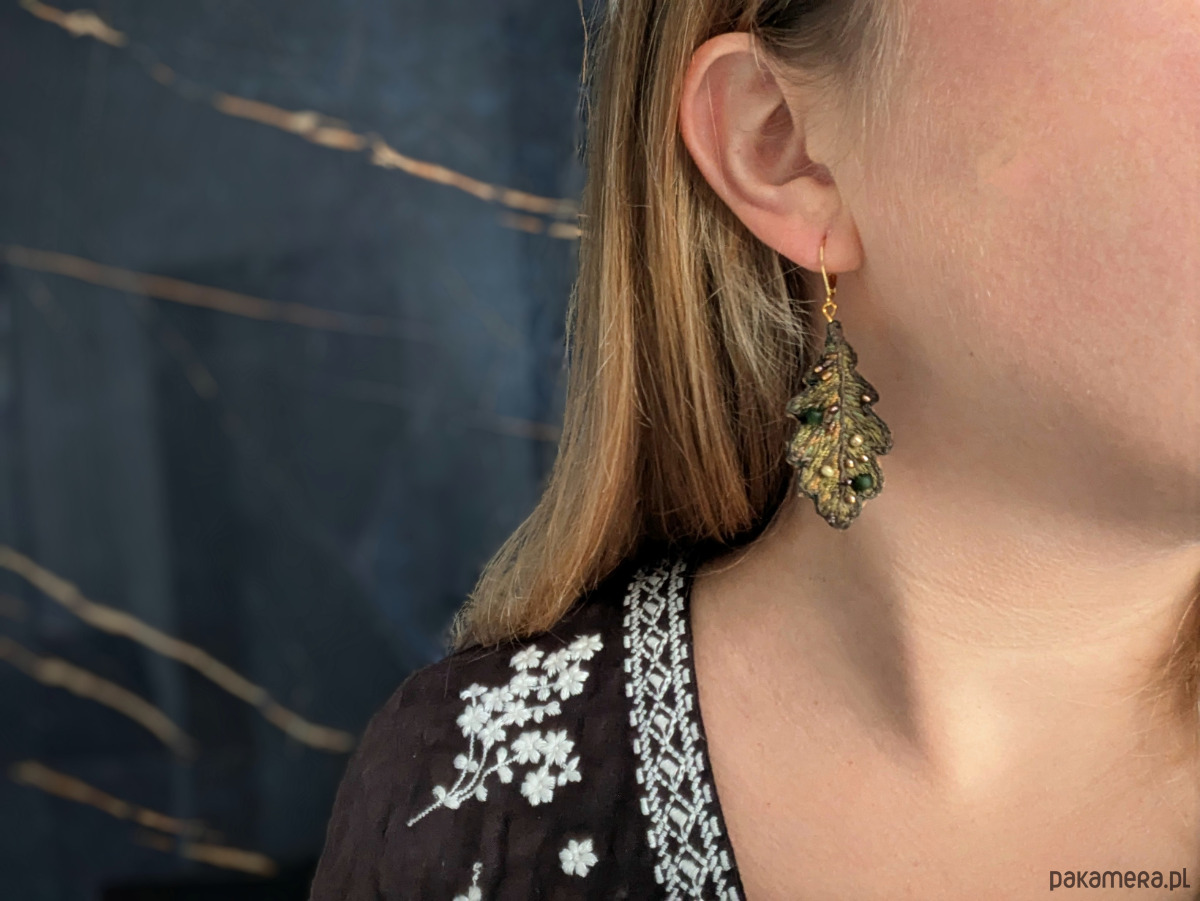 kolczyki - inne Wiszące kolczyki  Jesienne liście 2