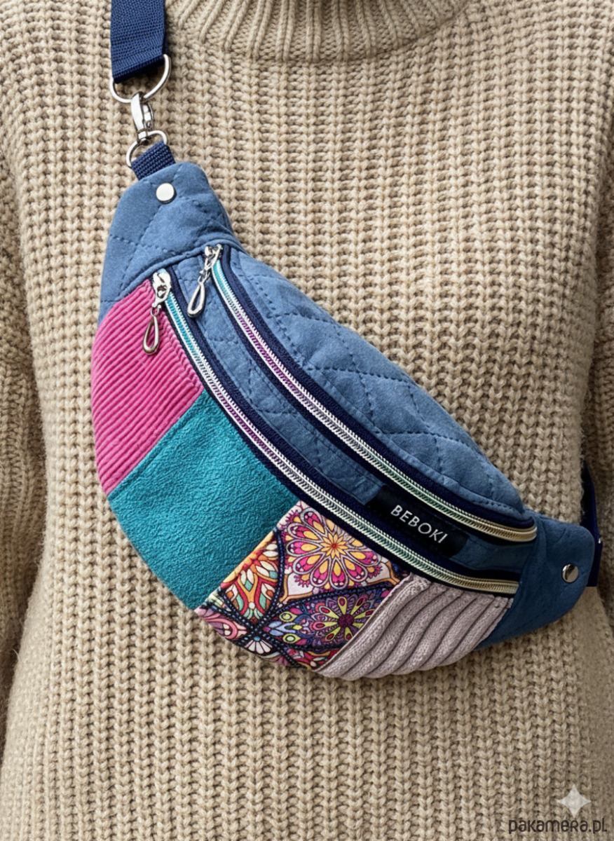 torebki różne Nerka Patchwork BEBOKI M + Mini-Portfelik gratis 1