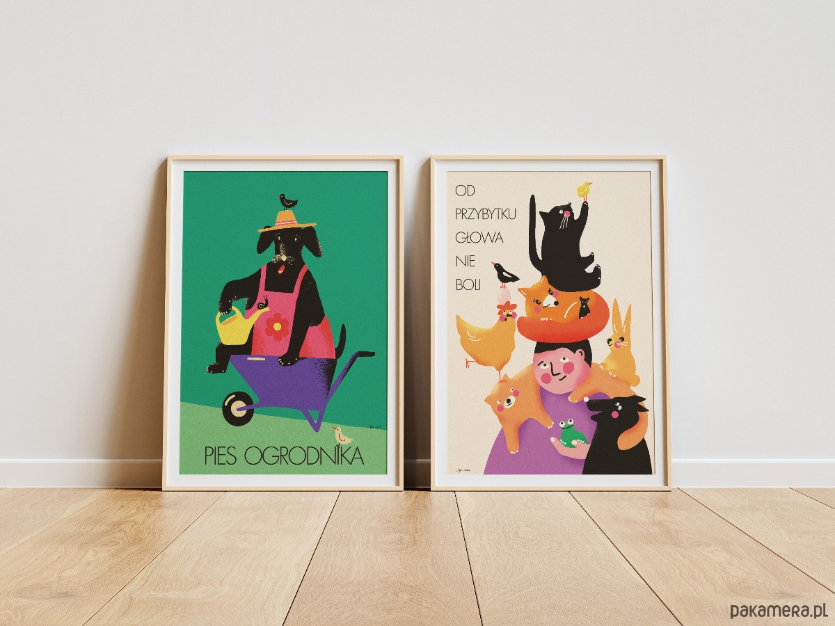plakaty Plakat "Od przybytku głowa nie boli" 3