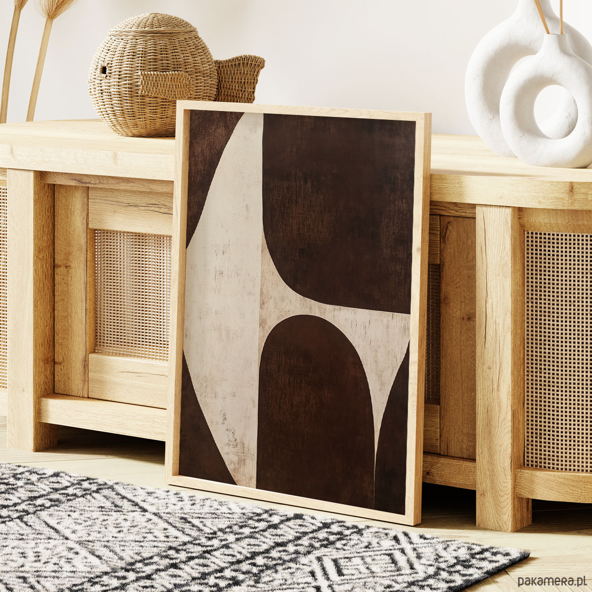 plakaty Plakat Brązowa abstrakcja 5