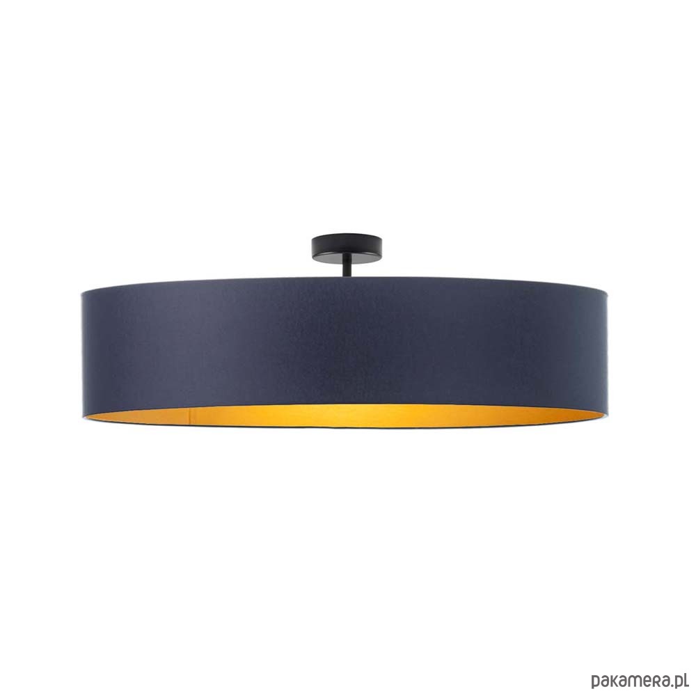 plafony Duży plafon do salonu o średnicy 80 cm GRENADA GOLD 2