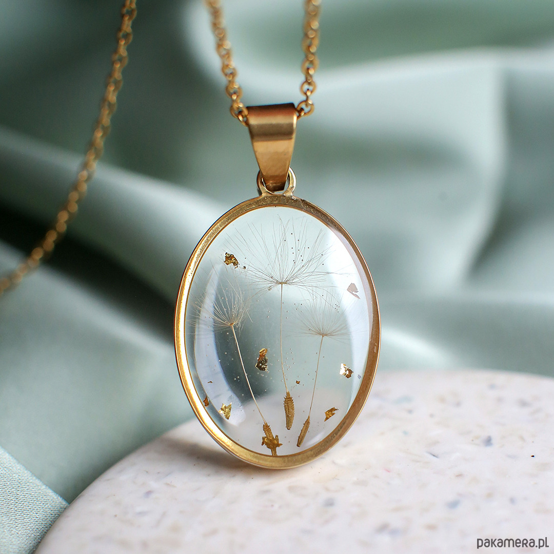 wisiory Wisiorek z rzęsek dmuchawca 1