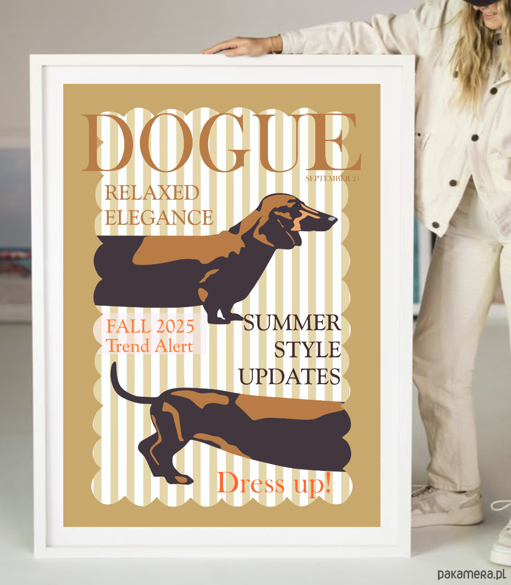 obrazy i plakaty do pokoju dziecięcego Plakat Dogue 1