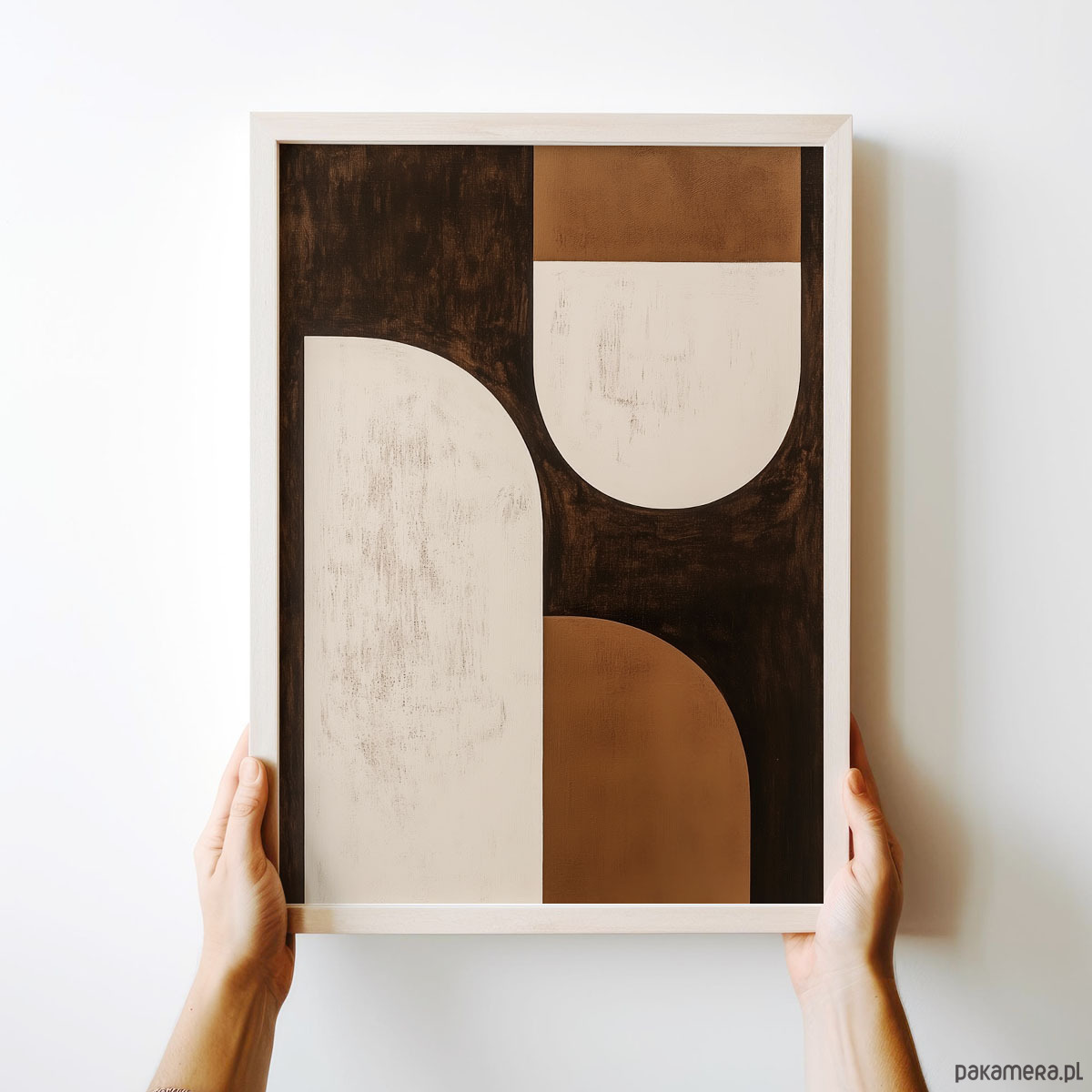 plakaty Brązowa abstrakcja v1 - plakat/ilustracja 3