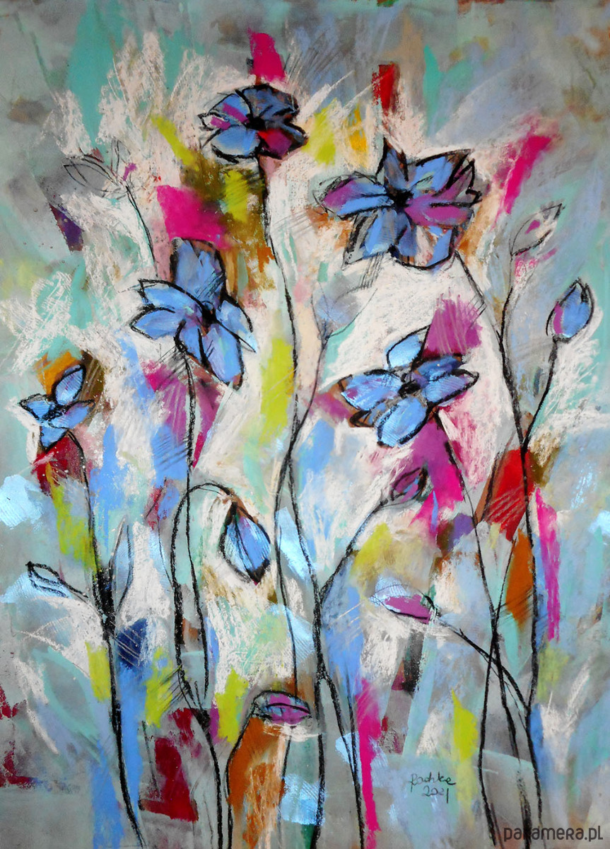 plakaty Niebieskie - plakat 50x70 cm 2