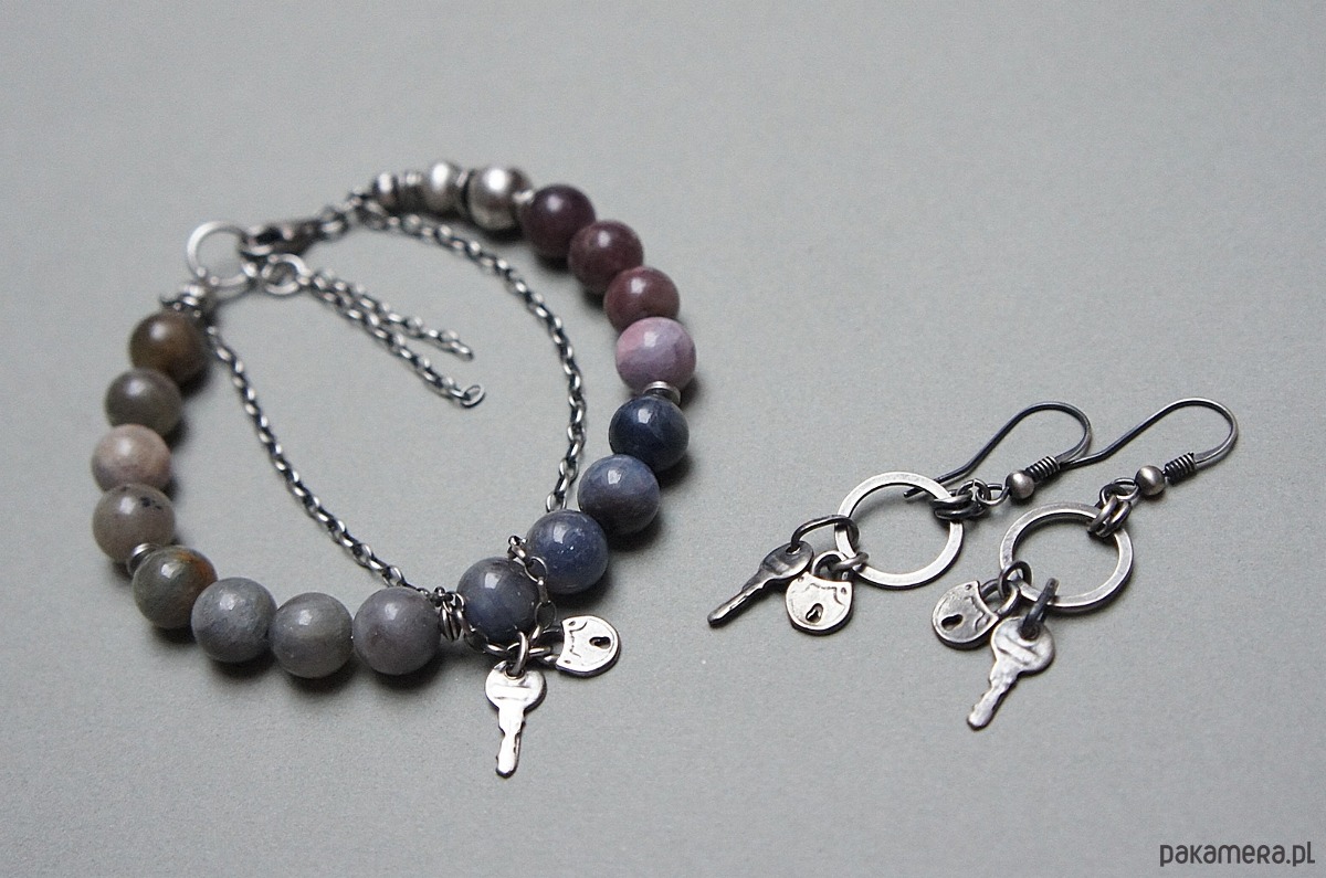 bransoletki z kamieni naturalnych Sapphire and ruby mix vol. 5  bransoletka 5