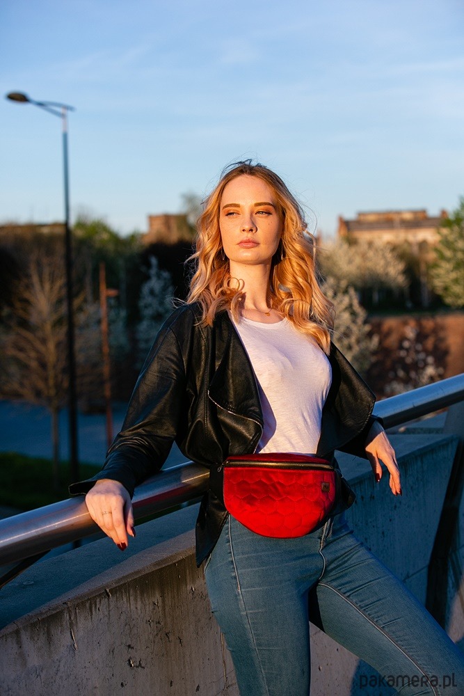 saszetka nerka Nerka Welurowe szczęście 2