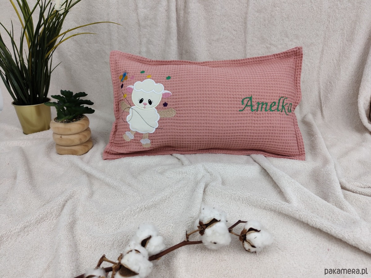 poduszki do pokoju dziecka Personalizowany prezent dla dziecka - imienna poduszka z owieczką 3