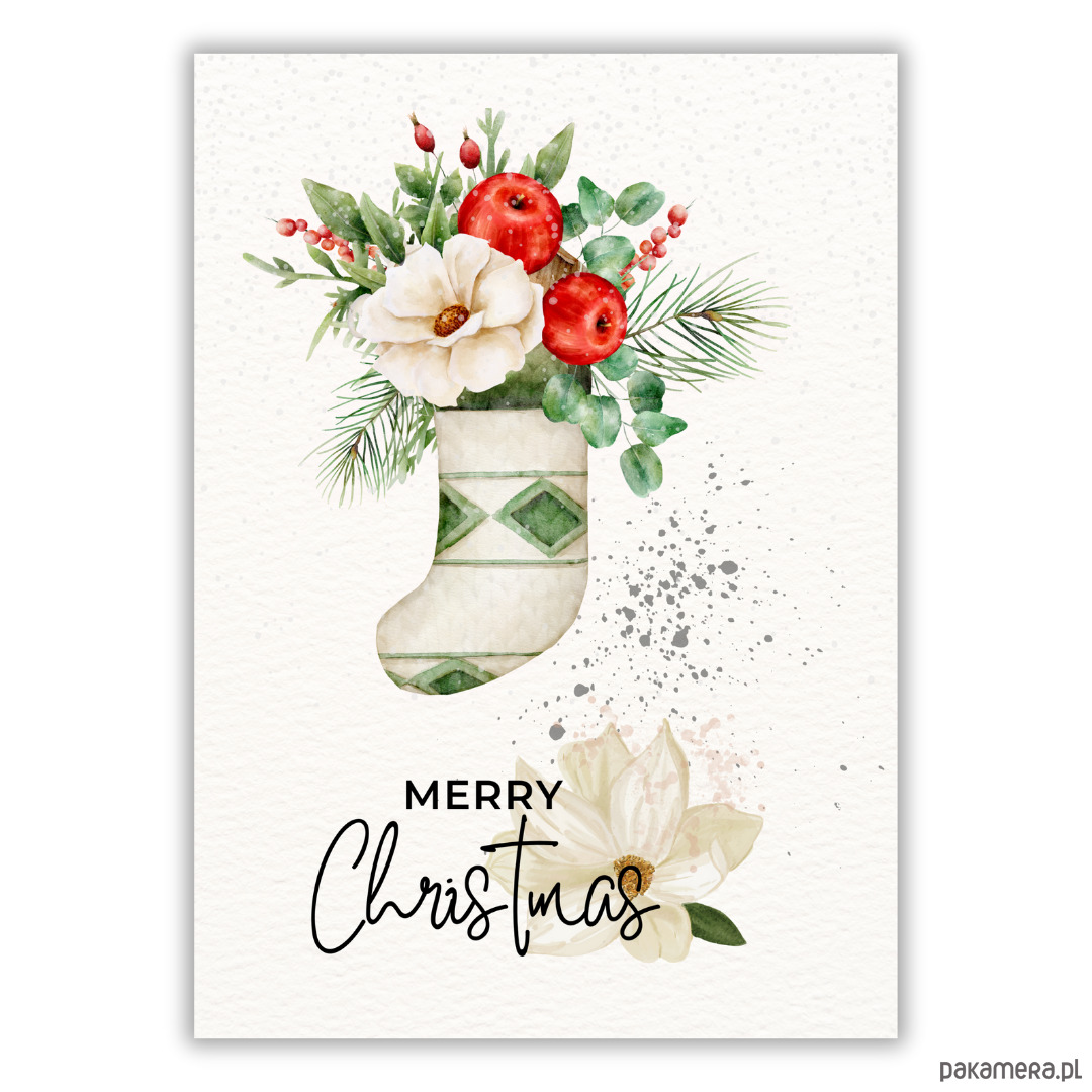 plakaty Plakat Christmas sock 1