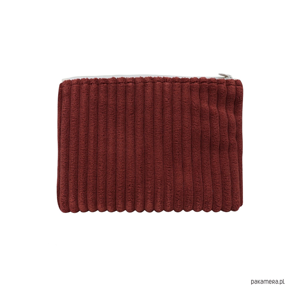 kosmetyczki Puszysta sztruksowa saszetka  kolor ceglany  (made in Poland) 1