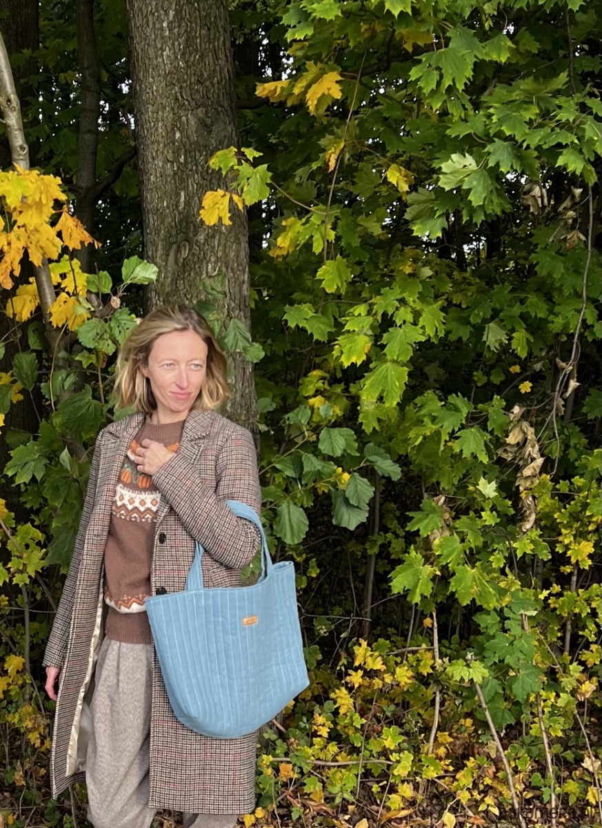 torby na ramię Torba lniana Everyday - niebieska 3