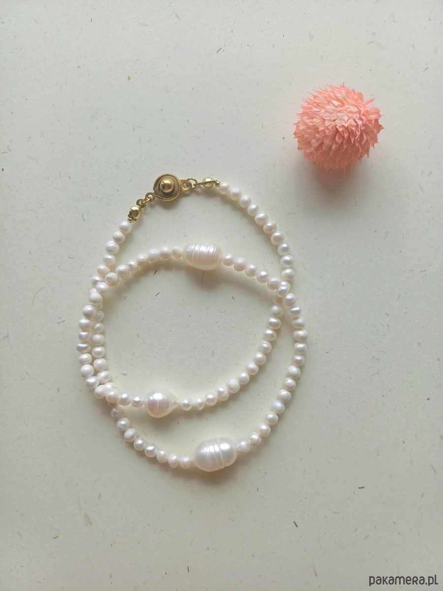 naszyjniki - inne Naszyjnik z pereł naturalnych 1