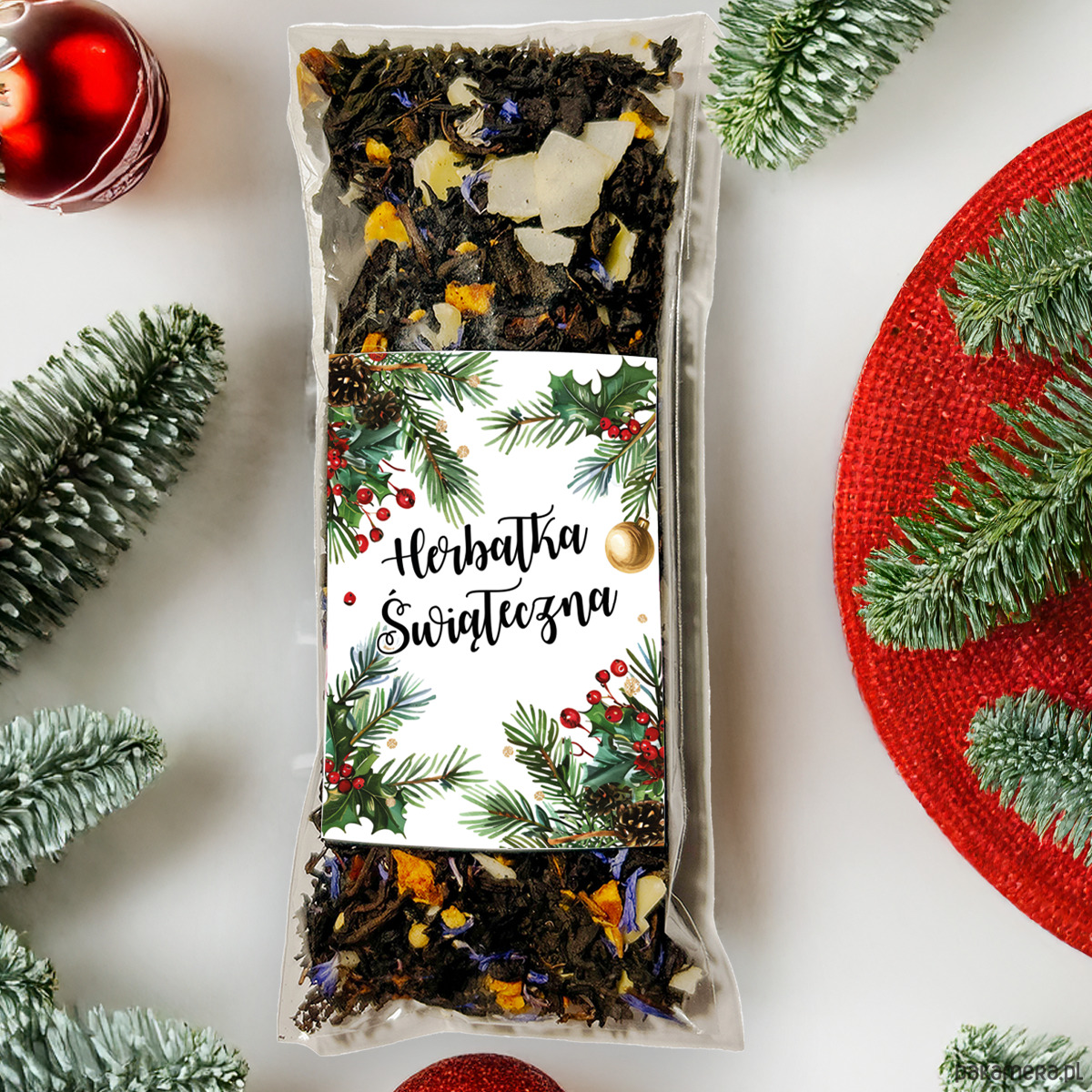 akcesoria różne Zestaw prezentowy PREZENT NA ŚWIĘTA Kubek Herbata Uniwersalny Box Świąteczny 2