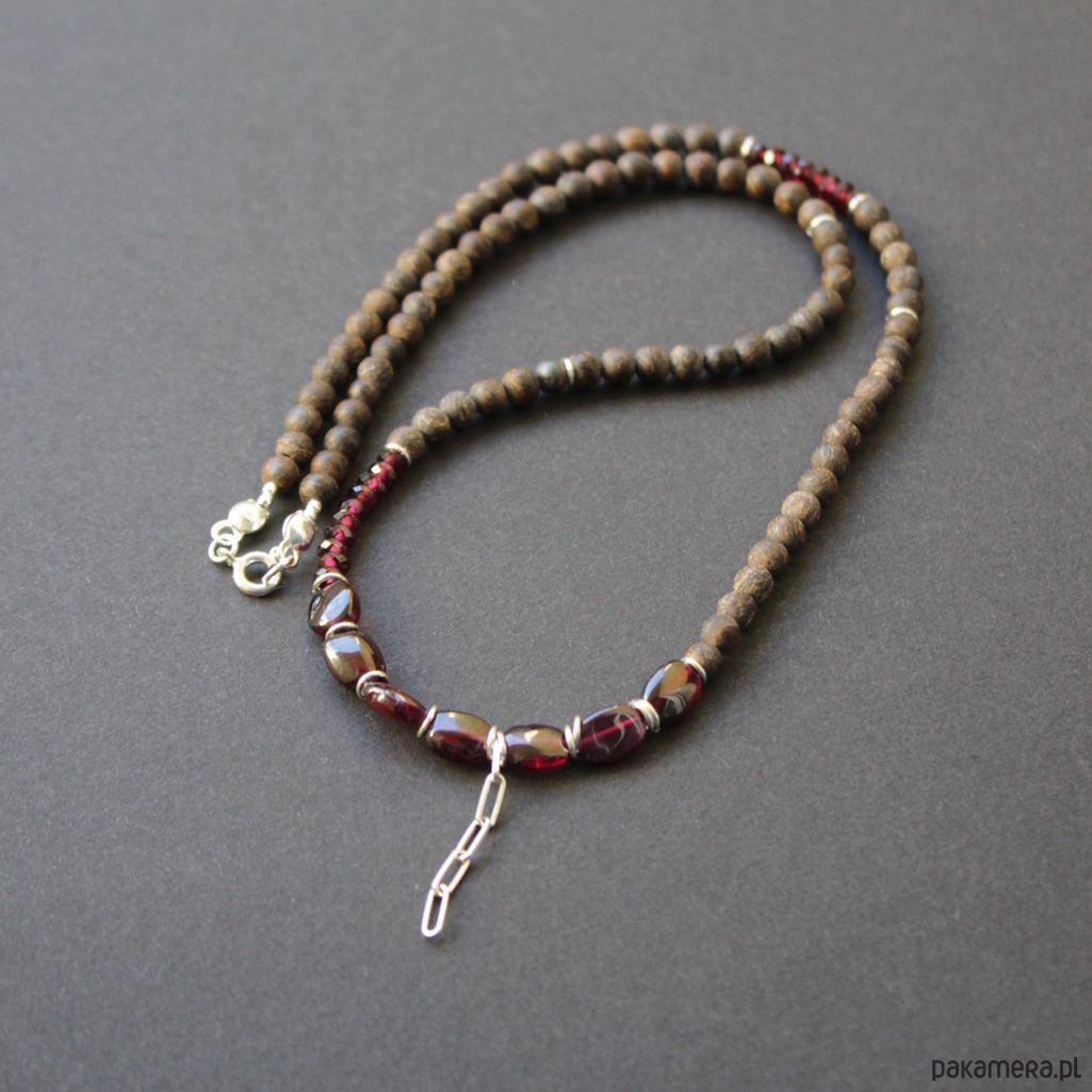 srebrne naszyjniki Naszyjnik czekolada i porto 5