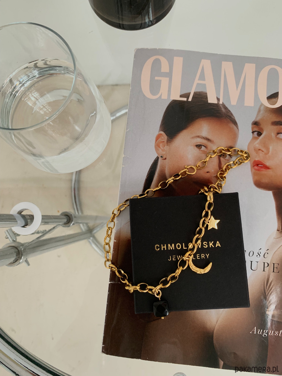 złote naszyjniki Naszyjnik łańcuszek z zawieszkami 1