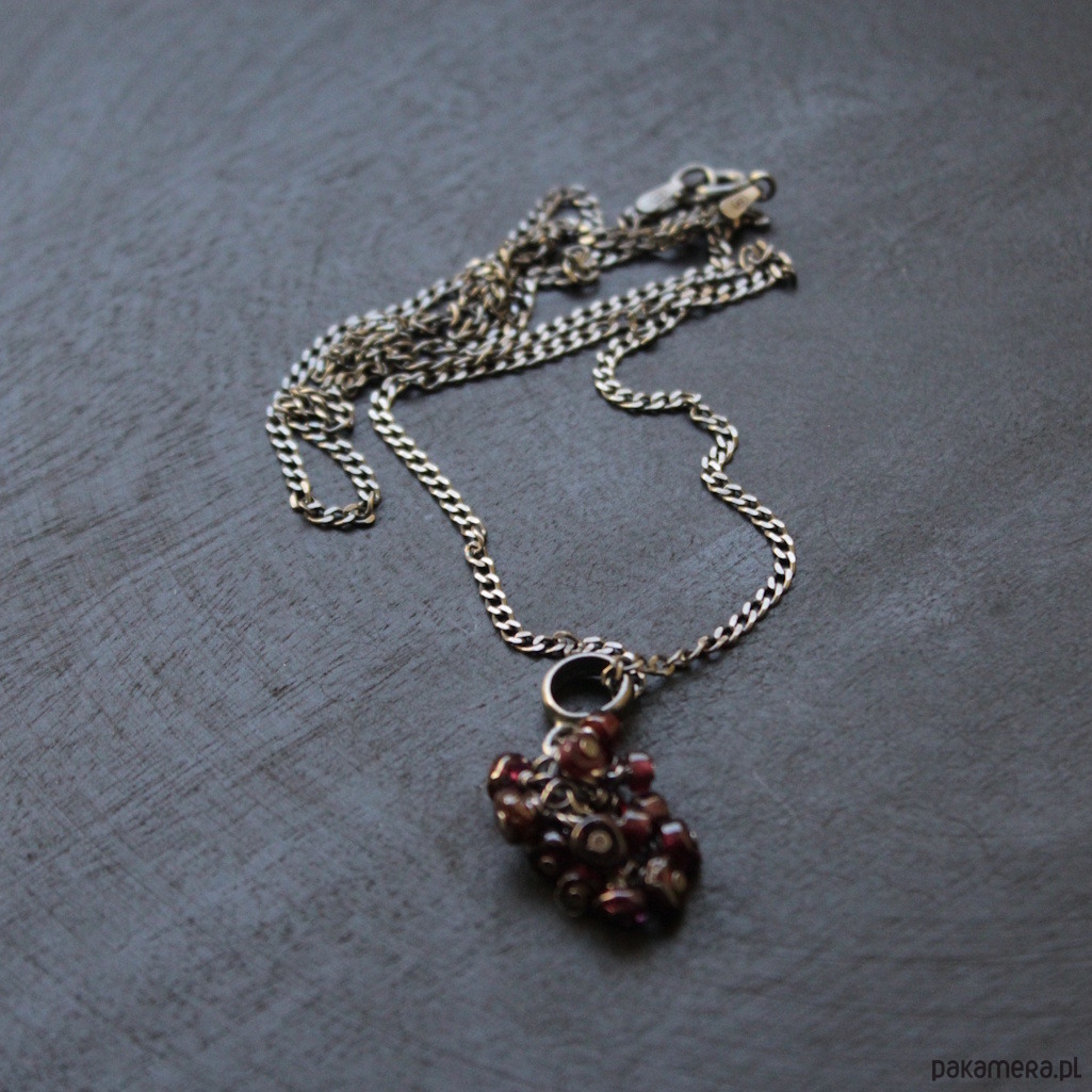 srebrne naszyjniki Naszyjnik Grana grona 1