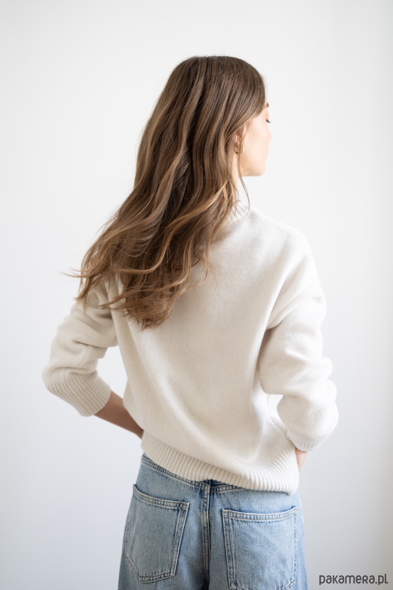 swetry damskie  Sweter Freya śmietanka 1