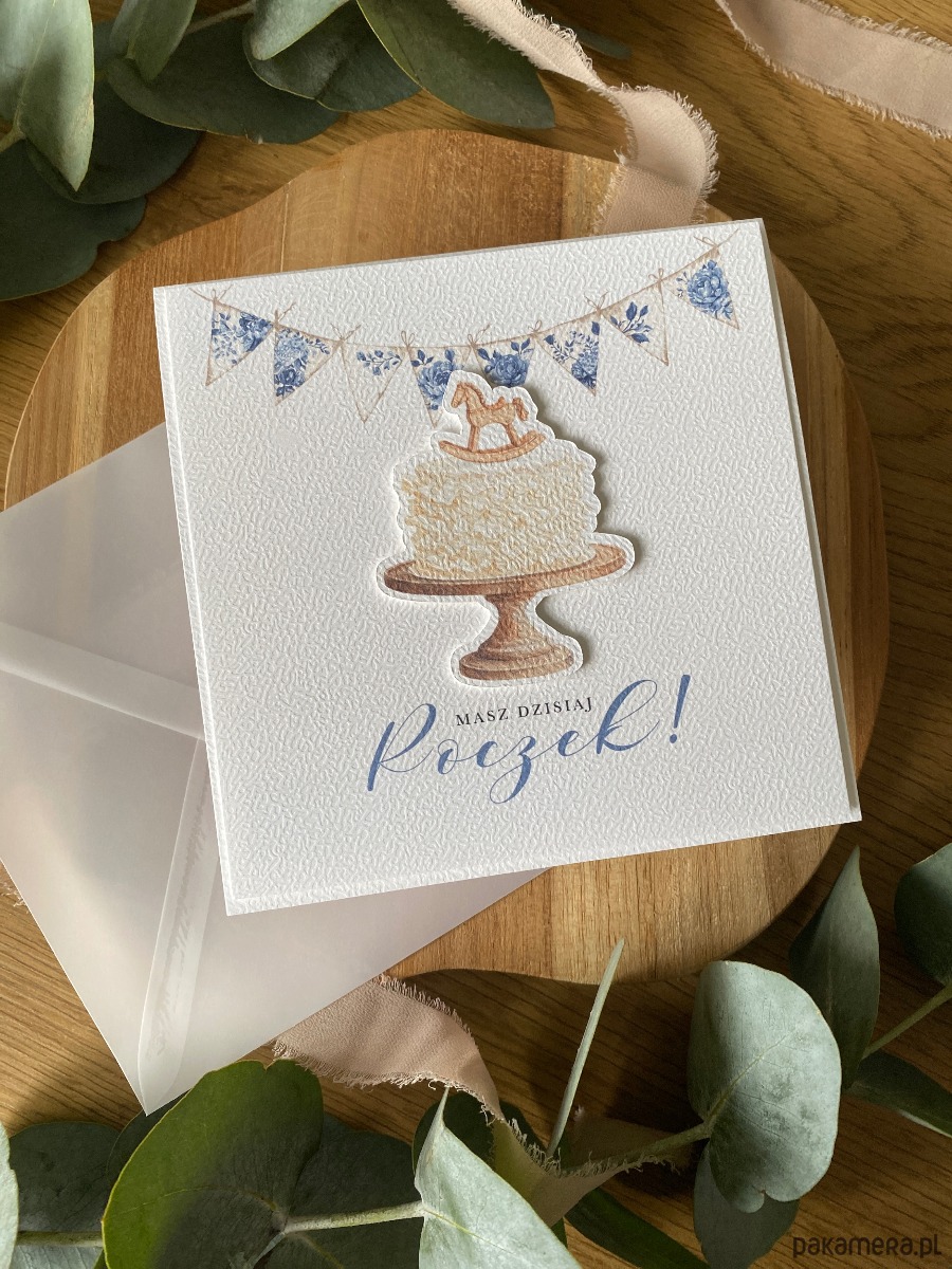kartki scrapbooking Kartka dla dziecka na roczek, Pierwsze urodziny 1