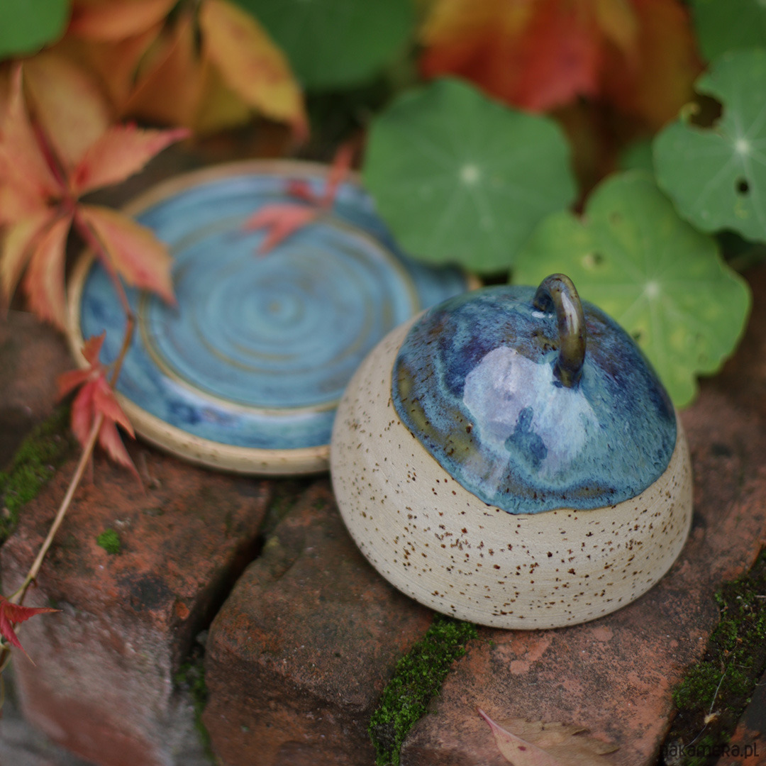 kuchnia - różne Maselniczka niebieskości 4