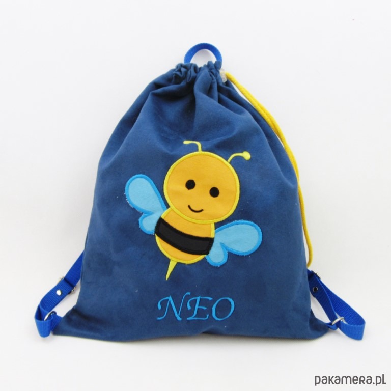 torebki, worki i plecaki dziecięce Imienny prezent dla dziecka - plecak z pszczółką 4