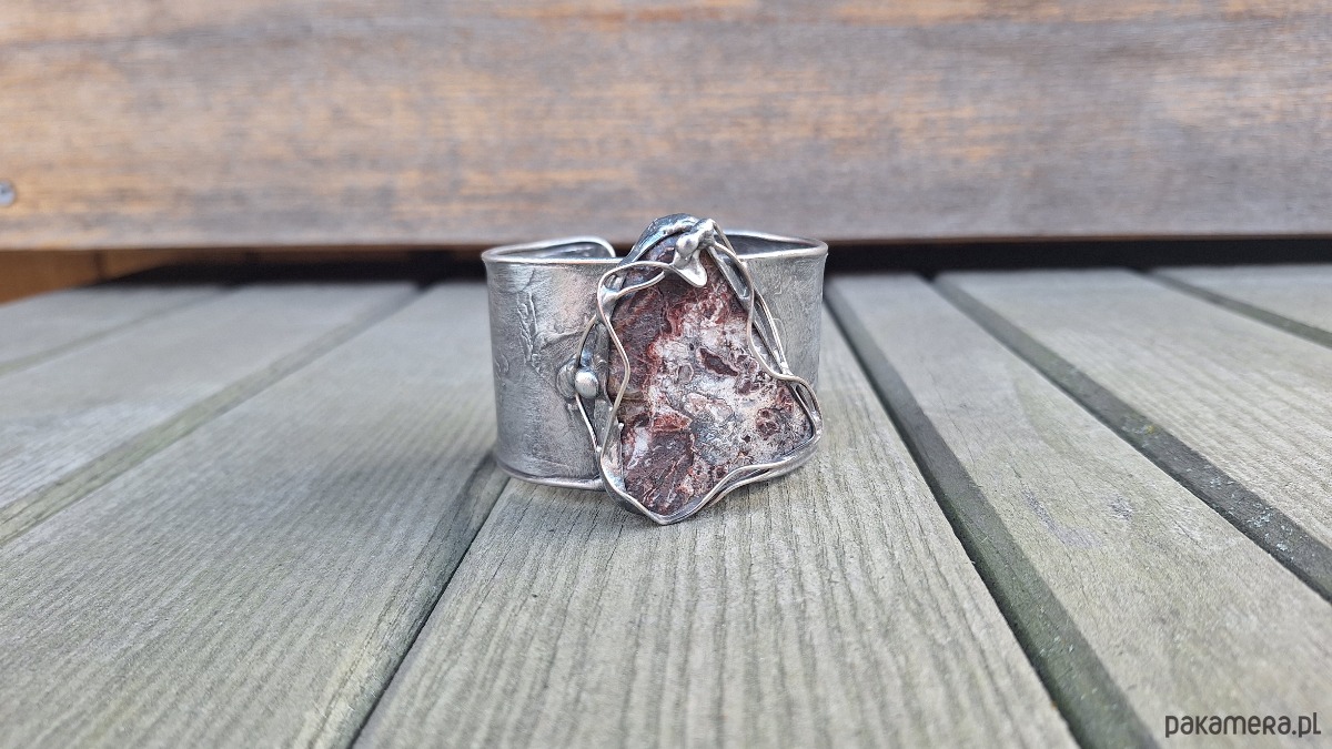bransoletki wire wrapping Szalony agat - bransoletka regulowana 4