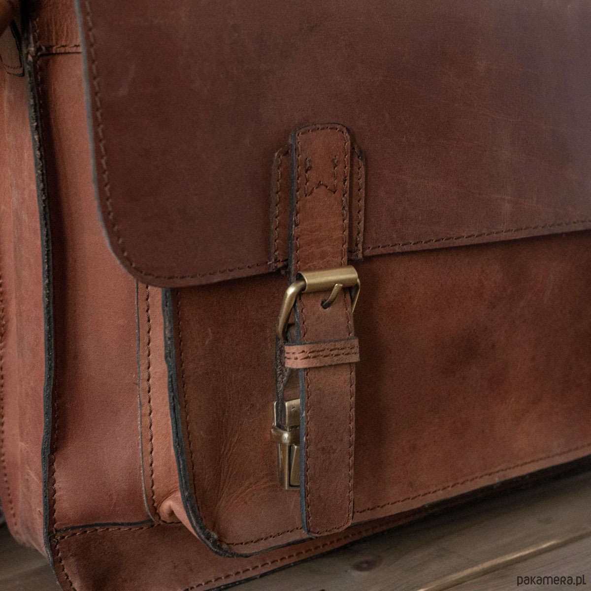 torby na ramię Torba Vintage Retro Skórzana Damska Męska Brązowa Skóra Belveder BL120 6