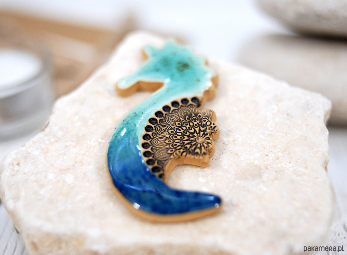 magnesy Ceramiczny konik morski -  magnes na lodówkę 2