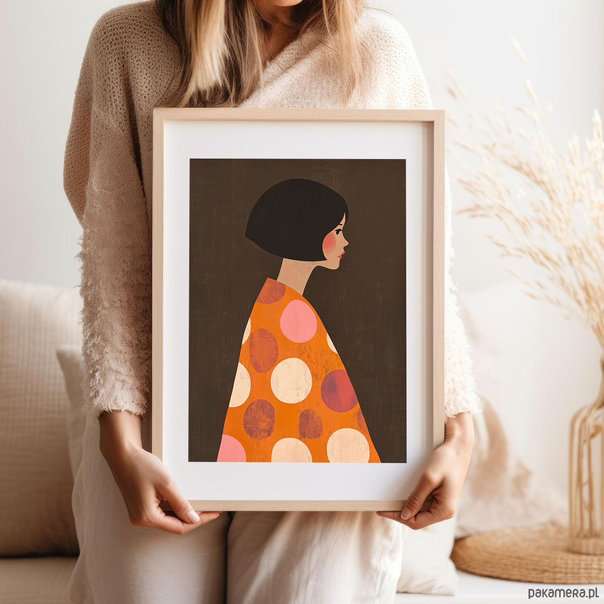 plakaty Dziewczyna z proflu - plakat/ilustracja 5