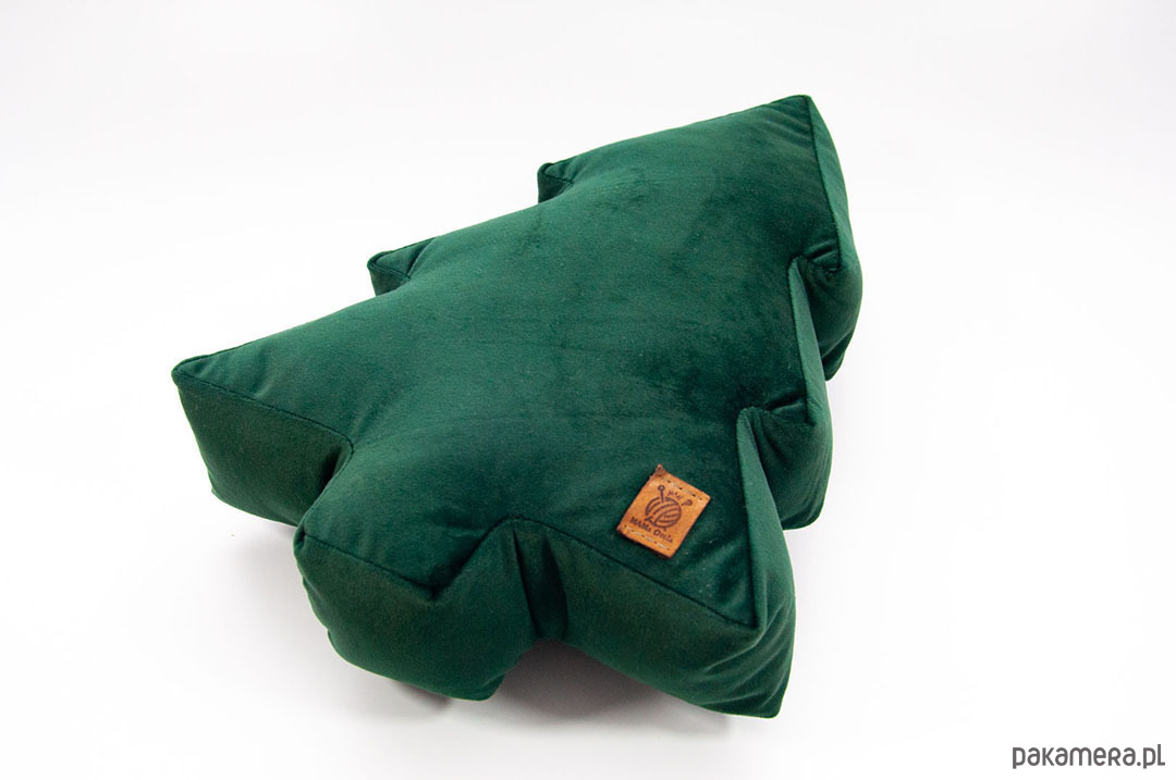 choinki Welurowa poduszka dekoracyjna drzewko choinka. 2