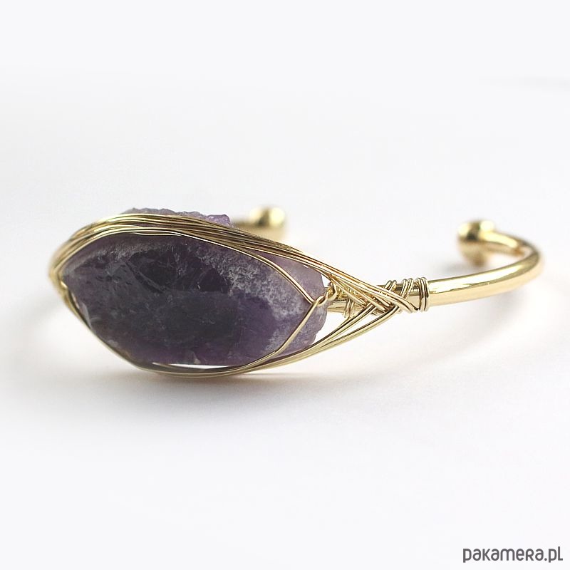 bransoletki wire wrapping Ametyst - przebudzenie świadomości 2