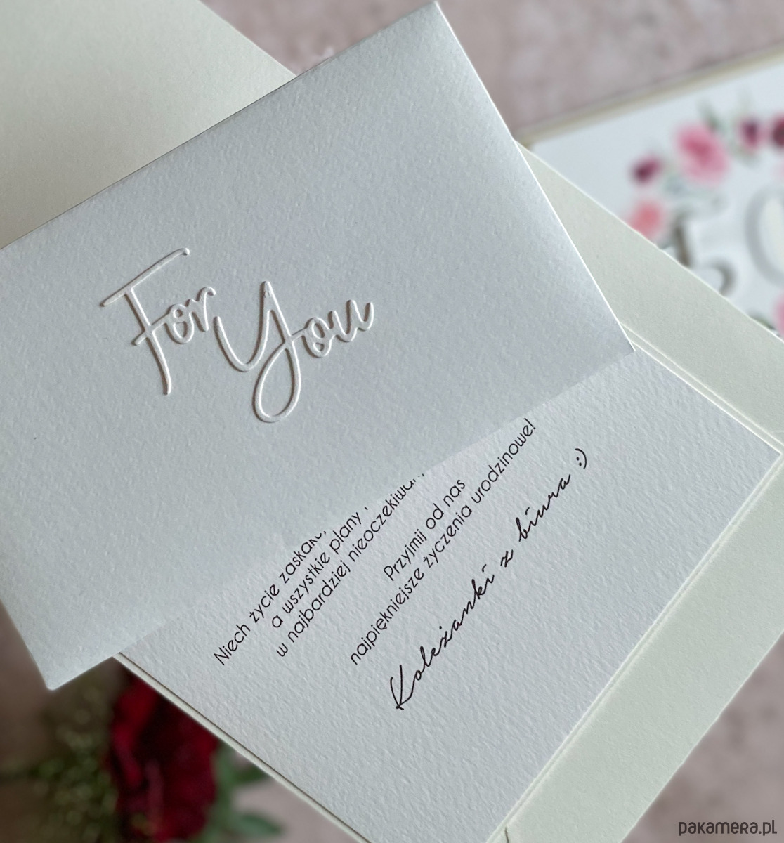 kartki scrapbooking Kartka urodzinowa z kopertą prezentową, BH 21 1