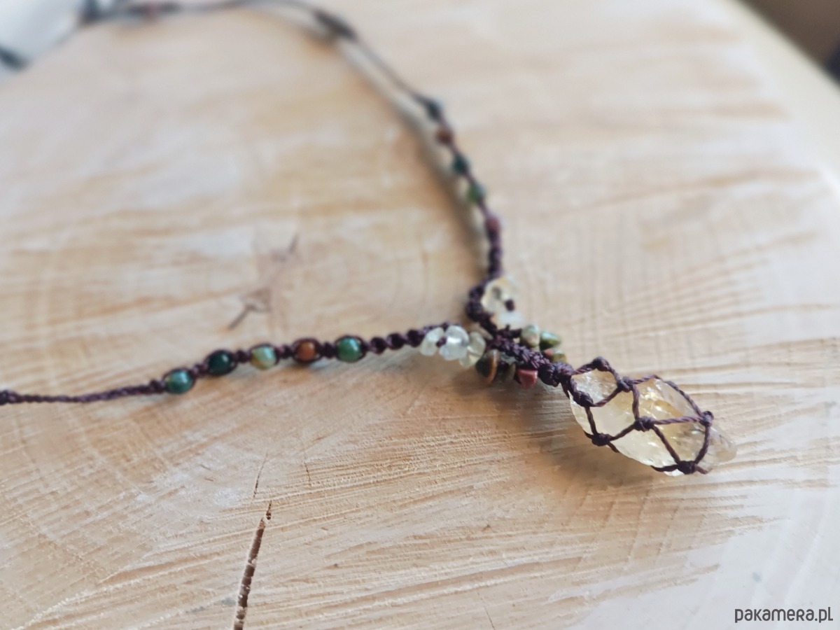 naszyjniki - inne Naszyjnik z cytrynem 3