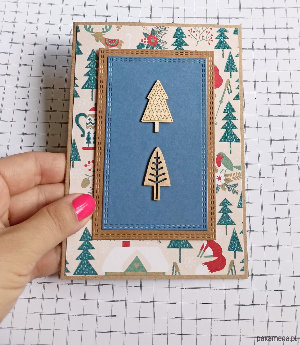 kartki scrapbooking Kartki świąteczne 4szt - ręcznie robione, oryginalne kartki 1