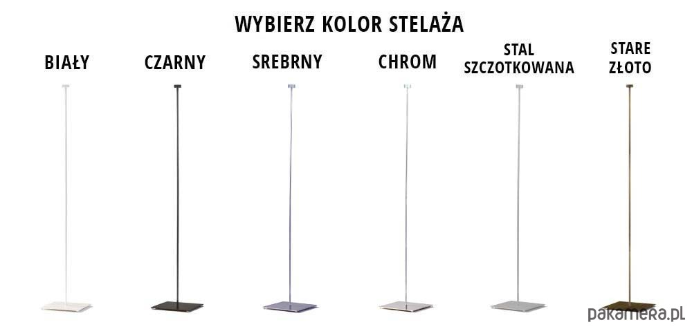 lampy podłogowe Lampa stojąca metalowa z abażurem walec 30 cm MEKSYK ECO 5
